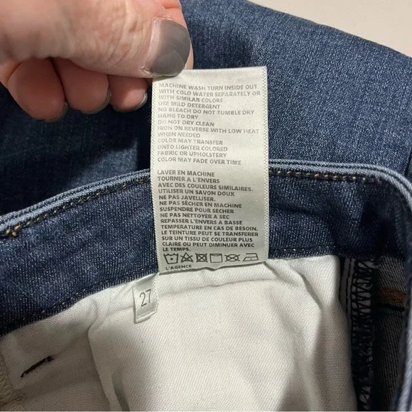 L’AGENCE Margot High Rise Skinny Jeans New Vintage Size 27 Stretch Denim Ankle - Picture 8 of 8